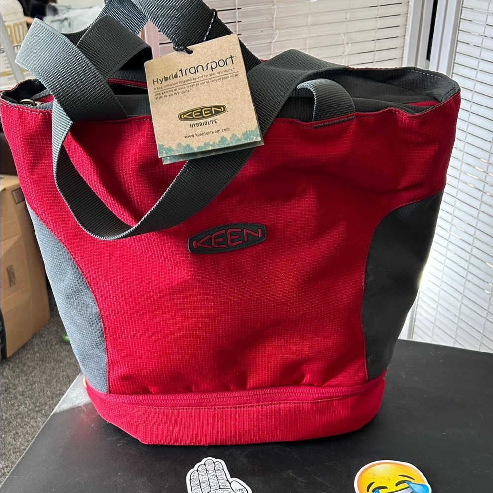 Keen Hybrid Transport Red and Gray Tote